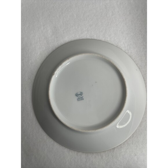 GERMANY Thomas Bavaria Hand Painted Flowers Plate Gold Gilded 7.5” - Picture 7 of 10